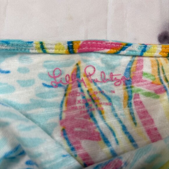 Lilly Pulitzer Sailboat Shift Dress Women’s XS Blue Summer Mini - Picture 3 of 4